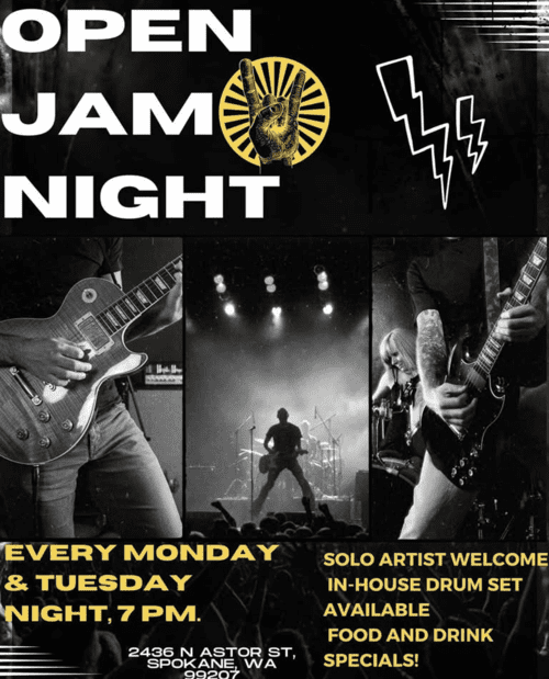 Open mic night Jackson street bar Spokane