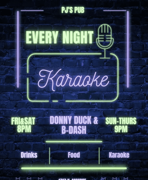 Pjs pub Spokane karaoke every night