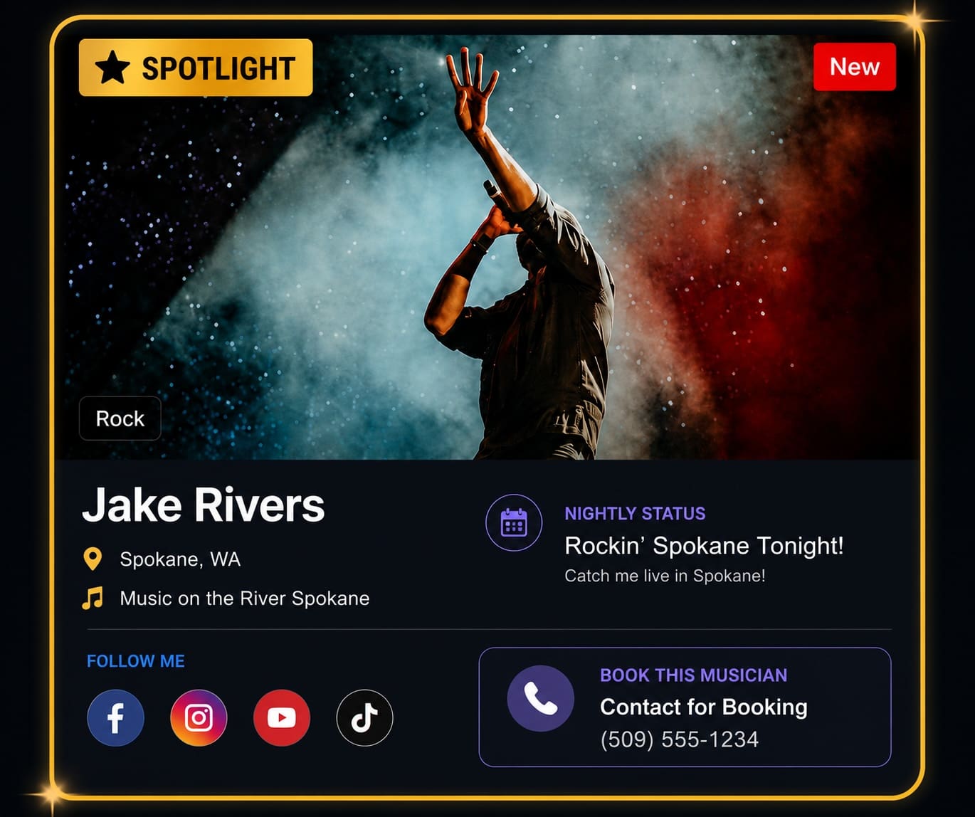 spotlight musician find live music near me