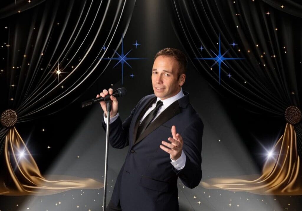 Marc Antonelli performing live at local live music event showcasing dynamic stage presence and vocal performance